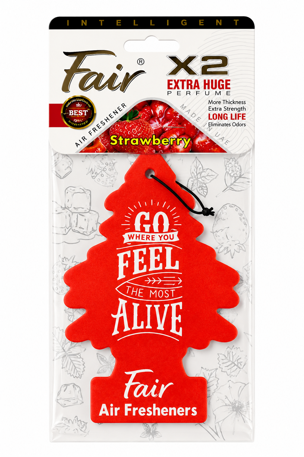 Large X2 Air Freshener Coconut Strawberry