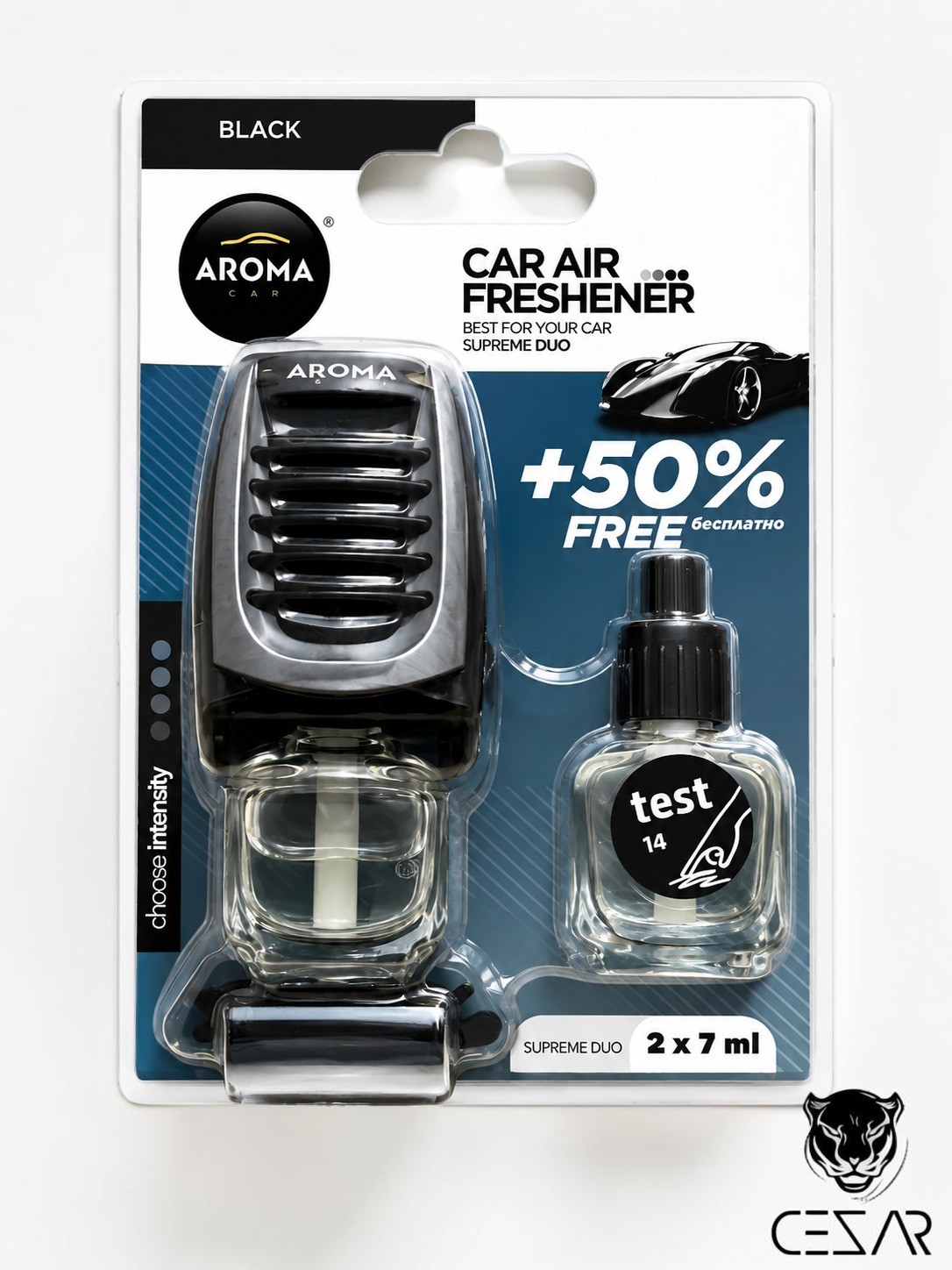 Aroma Due AC Freshener - Black