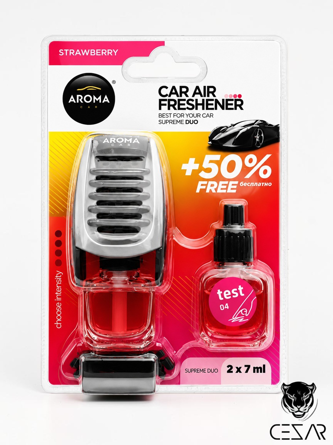 Aroma Due AC Freshener - Strawberry
