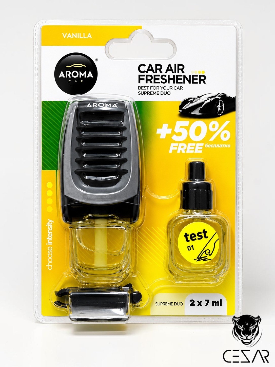 Aroma Due AC Freshener - Vanilla