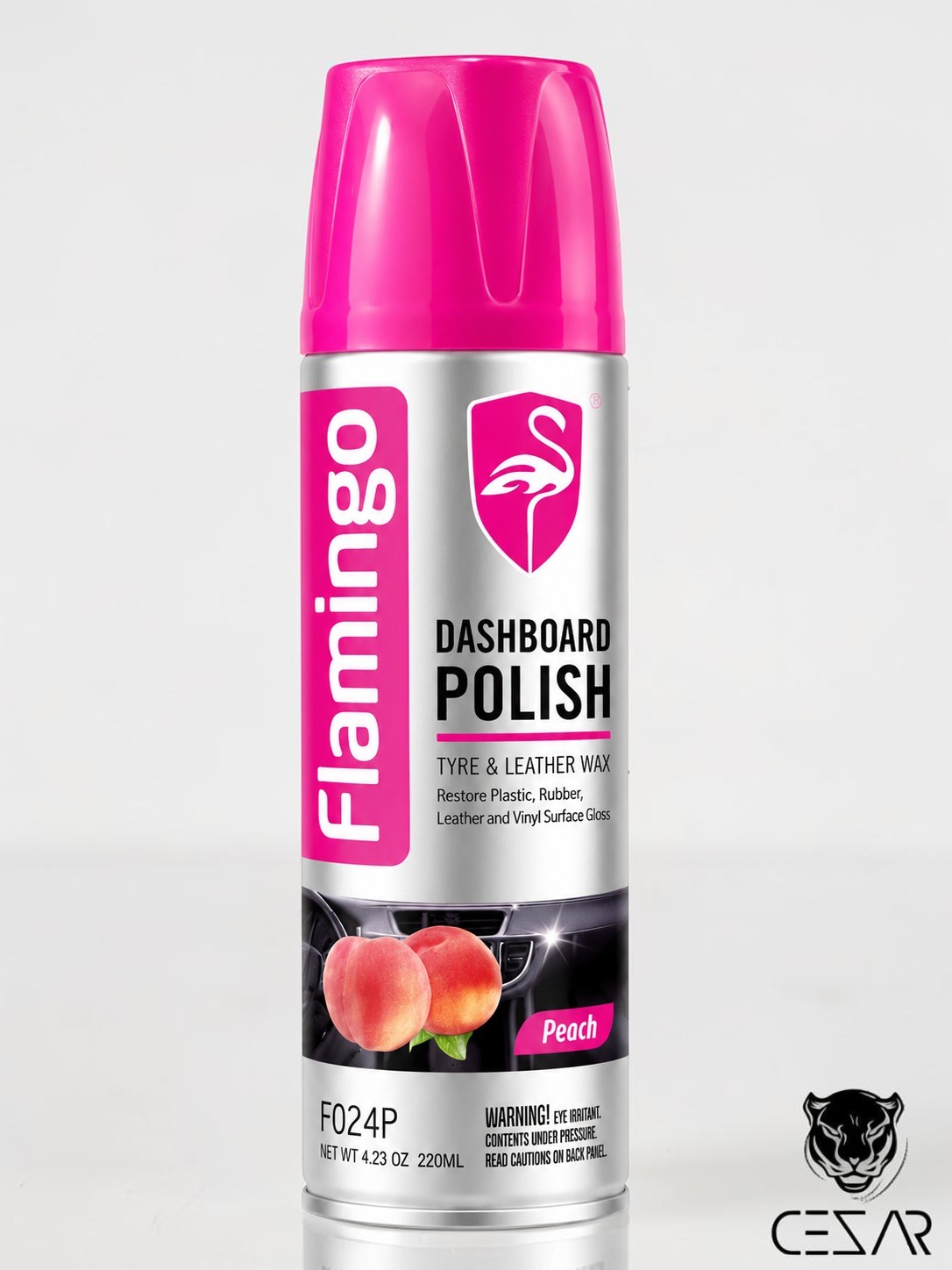 Flamingo Dashboard Polish peach - Small 220 ml.
