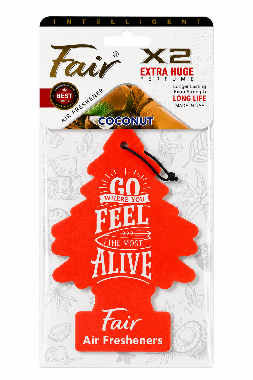Large X2 Air Freshener Coconut
